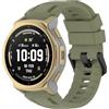 GIOPUEY Cinturini Compatibile con Amazfit T-Rex 3 PRO 44mm/Amazfit Trex 3 PRO 44mm, Morbido Silicone Cinturino [Resistente all'Usura] [Traspirante] - Army Green
