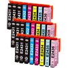 Jagute 24-Pack 24XL Cartucce d'inchiostro Compatibili con Cartucce Epson 24XL per Expression Photo XP-750 XP-760 XP-850 XP-860 XP-950 XP-960 XP-55 XP-970 (9 Nero 3 Ciano 3 Magenta 3 Giallo 3 LC 3 LM)