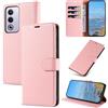 KKEIKO Cover per Oppo A80 5G / Oppo A3 Pro, Antiurto Custodia in PU Pelle con Blocco RFID, Magnetico Protettiva Cover per Oppo A80 5G / Oppo A3 Pro, Rosa