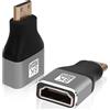 AXFEE Adattatore 2 in 1 da mini maschio a HDMI femmina, 8K a 60 Hz, connettore HDMI per laptop, HDTV, PC, monitor, PS, Xbox, DVD