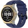 GIOPUEY Cinturini Compatibile con Amazfit T-Rex 3 PRO 44mm/Amazfit Trex 3 PRO 44mm, Morbido Silicone Cinturino [Resistente all'Usura] [Traspirante] - Midnight Blue