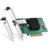 Binardat Adattatore di rete 10G SFP+ PCIe, controller LAN Intel X520 82599, scheda NIC con slot SFP+ da 10G/1G/100Mbps per Windows/Linux/VMware
