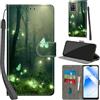 Haninsuze Cover per Oppo A55 5G / A54 4G, Farfalla | Pelle PU Portafoglio, Porta Carte, Magnetica, Libro, Antiurto Custodia