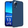 N NEWTOP Cover Compatibile per Xiaomi 13 LITE, Custodia TPU SOFT Gel Silicone Ultra Sottile Flessibile Case Posteriore Protezione Fotocamera Anti Urto Guscio Scocca Colorato (Blu)