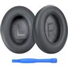 MMOBIEL Cuscinetti Auricolari di Ricambio per Bose NC700 / Bose 700 Noise Cancelling Cuffie di MMOBIEL - Memory Foam e Protein PU Cuscinetti Cuffie - Padiglioni - Grigio Scuro