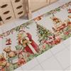 PETTI Artigiani Italiani - Tappeto Cucina Natalizio, Passatoia Cucina Natalizio, Antiscivolo e Lavabile, Tappeto per Natale 52x380 cm, Sweet Santa, Made in italy