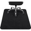 COSYLAND Nero Tappeto Sedia Ufficio, Tappeto Salvapavimento, Tappeto Sedia Gaming/Tappeto Ufficio, Tappeto Per Sedia Con Ruote 120cm x 90 (4'x3'), Tappeto Gaming Pavimento