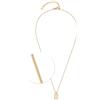 Jewels by Leonardo, collana Ciao Tally, catena corta in acciaio inox dorato, ciondolo ovale in madreperla mobile, lunghezza 42-47 cm, gioiello regalo per donne - 024978, 42 cm, Acciaio inossidabile,
