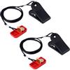 BOXOB 2pz Magnete per Tapis Roulant, Chiave di Sicurezza per Tapis Roulant Treadmill Safety Key per AFG Horizon T101 T102 T103 T202 T203 TR5,0 7,0AT T8S T7,1 Accessori per Macchine da Corsa
