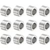 QUARKZMAN 12pz Distanziatore in Acciaio Inossidabile 6,2mm Foro x 10mm OD x 6mm Lunghezza Boccola per Vite Finitura Semplice Distanziatore Metallo Rotondo per Viti Bulloni e Barre M6