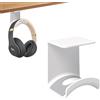 SoeUyd Porta Cuffie da Scrivania, Porta Cuffie Gaming Scrivania, Universale Supporto Cuffies Poggia Reggi cuffie con Adesivo, porta Appendi Cuffies Per Scrivanias per Computer, Parete, Scrivanias, Ecc