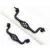 SYDARSYN 2 Pezzi Maniglie per Mobili da Cucina Nero - Maniglie per Mobili In Metallo Stile Gabbia per Uccelli (D, 128mm)