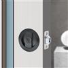 HOCONNIE Serratura per Porta a Scomparsa Senza Chiave Serratura per Porta Scorrevole Invisibile Maniglia da Incasso 66mm (Rotondo, Nero)