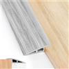 MEKOTRIN Soglia Di Dislivello Pavimento, 2mx10mm Strisce Di Copertura Per Pavimenti, Profilo Di Raccordo Per Pavimenti Per Pavimenti In Parquet Soglie In Laminato (Grigio)