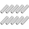 sourcing map 10 distanziatori in acciaio inossidabile, 3 mm ID x 6 mm OD x 20 mm L in acciaio inossidabile 304, distanziatori rotondi non filettati per viti da 1/8 o M3, dadi
