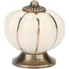 Garosa Manopole in Ceramica per Mobile, Maniglie Armadio Cucina Camera Bambini, Accessori Arredamento Vintage Beige, Pomelli Cassetto Mobili