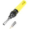 Akozon Strumento a Gas Batteria 1300 ℃ della Penna di Saldatura della Pistola del Saldatore della Torcia del Gas del Butano del Cordless del Saldatore del Ferro (giallo)