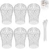 YIYAXIN 6Pcs Parafoglie Grondaia Alluminio Espandibile, Filtro Scolo Grondaie Antifoglie Rete Metallica, Griglia Protezione Caduta Tubi Scarico Canali Gronda Tetto per Blocca Giardino Foglie, Rami, Muschio