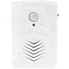 WMLBK PIR Sensore di movimento a infrarossi Lettore audio registrabile attivato Scarica file MP3 gratis per negozio negozio fabbrica Allarme saluti, musica o effetti sonori (bianco)