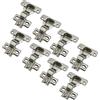 LIKERAINY 95 Grado Mezza Battuta Esterna Mini Cerniera del Telaio 35mm per Porta Cerniere Corte per Mobile da Cucina Gabinetto Armadio Porte 8 Pezzi