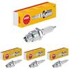 NGK Candela accensione 4510 Raccordo-SAE svitabile Elettrodo centrale-Nichel 1 Elettrodo di massa Non schermato con sede-tenuta piatta Apertura chiave: 20,8 mm Lunghezza filettatura: 12,7mm