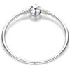 LIGHTDOG Braccialetti a catena a serpente in argento Sterling 925 per braccialetti Pandora adatti a braccialetti europei con ciondoli e perline, braccialetti in argento per donne, regalo per parenti