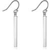 Limerencia Orecchini Pendenti in Titanio, G23 Leggero Verticale Bar Drop Orecchini, Orecchini a Pendente Anallergici per le Donne