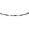 ZAVANA Collana Choker Tennis da Donna in Ottone Placcato Oro con Pietre Azzurre - Girocollo Corto Elegante