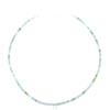 Eloboe essence Collana in Amazonite Naturale e Pietra Luna, Argento 925, 40-45 cm