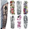 Acoser Adesivo Tatuaggio Temporaneo Completo Per Braccio - 6 Sheets Grande Tataggi Temporanei, Adesivi Tatuaggio Corpo Temporanei Per Body Art (4)