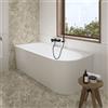 Villeroy & Boch Somera vasca da bagno ad angolo, con pannello laterale, angolo sinistro della stanza, con troppopieno rotondo L: 180 La: 80 cm, UBQ180SOM9CL00VDRW, Somera stone white [Vasche da Bagno > Vasche da Bagno a Parete]