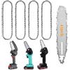 LightBeacon 4 pezzi Catena Motosega 4 Pollici, Catene per Motosega, Catene per Sega da Mini Motosega, 28DL, Piastra Guida 13cm, per la Lavorazione del Legno, la Rifinitura e il Giardino