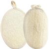 Keratobleem 2 Pezzi Spugna Luffa, Scrubber per il Corpo Esfoliante,Naturale Guanto Di Luffa Esfoliante,per Donne e Uomini