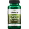 Swanson, Full Spectrum Triple Mushroom Complex (Complesso Triplo di Funghi a Spettro Completo), Maitake Reishi Shiitake, 60 Capsule, Testato in Laboratorio, Senza Soia, Senza Glutine, Non OGM