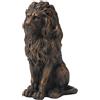 Glitzhome Statua da esterno leone, MGO, bronzo, set di 2