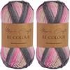 Utopia Crafts Re-Colour - Filato per lavori a maglia e uncinetto, 100 g, colore: grigio (Confezione da 2)