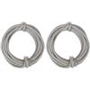 Rayher 55937560 - Tubo per maglieria con filo, diametro 5 mm, colore grigio chiaro, filo 3 m, tubo per lavori di bricolage (Confezione da 2)
