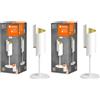LEDVANCE SMART+ DECOR Twist lampada da tavolo WiFi, bianca, 12W, 840lm, luce bianca regolabile 3000-6500K, DIM, luce verso l'alto e il basso, controllabile tramite app, compatibile con Amazon, Google