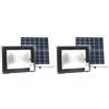 tempo di saldi Faro A Led Da 100W SMD Luce Bianca Con Pannello Solare, Sensore + Telecomando (Confezione da 2)