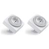 conecto timer meccanico per presa a muro, timer 24 ore, 96 segmenti di commutazione, interruttore per on/off, IP20, 3500 Watt, bianco (Confezione da 2)