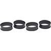 KitchenCraft Kitchen Craft KCPOACHETTE Set di 4 Anelli Antiaderenti per Uova, Hierro fundidoEsmaltado, Nero