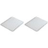 Wenko 2002570100 Tappetino per Lavello Opal, Plastica, Materiale Plastico, 31 x 27 cm, Trasparente (Confezione da 2)