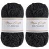 Utopia Crafts 100% lana vergine 50 g (grigio naturale) (Confezione da 2)