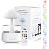 Hapivida Umidificatore Cloud Rain, 450 ml Nuovo Umidificatore a Nuvola con Luci a LED in 7 Colori, Diffusore a Nano Nebbia e Umidificatore per Ufficio, Stanze