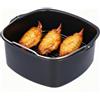 Natudeco Teglia Torta Friggitrici ad Aria, Friggitrice Ferro Barile Tortiera Stampo Quadrata Forno, Cucina Strumento di Cottura Adatta alla Lavastoviglie per HD9925 HD9860 HD9905/01 Friggitrici Standard (18cm)