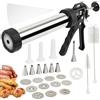 Roselee Pressa per Biscotti, Macchina per Biscotti Professionale,Pistola Sparabiscotti Acciaio con 9 Dischi, 11 Ugelli e Spazzola,Pistola per Dolci,Pressa per Pasticceria Biscotti Realizzare Salsiccia