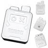7JI Giocattolo Antistress a Forma di Coniglio, Giocattolo Antistress, in Lega di Zinco, Meccanico, Gadget Alla Moda (argento)