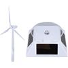 BuyWeek Mulino a Vento, Mulini a Vento in Plastica Turbina a Doppio Uso Mini Solar Windmill per Bambini Insegnamento della Scienza