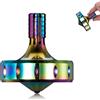 LOQATIDIS Trottola in Metallo di Precisione, Perfettamente Bilanciata, Rotazione Liscio, Tempo di Rotazione Lungo, Facilmente Oltre 10 Minuti, Giocattolo EDC Portatile (S/Iridescente)