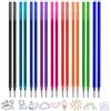 Znnhnn 18 mine di ricambio cancellabili, compatibili con Legami, 0,7 mm, altezza 13 cm, cancellabili, facili da cancellare, ricariche per penne cancellabili (mix di colori 18)